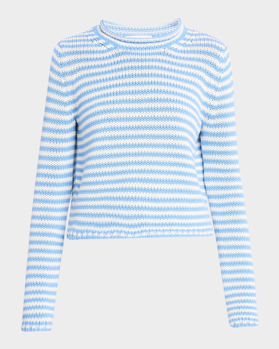 Marina Fine Stripe Crewneck Sweat